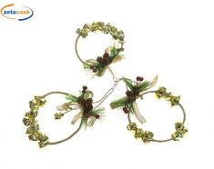 APPENDINO PER ALBERO 16 CAMPANELLE COLOR ORO