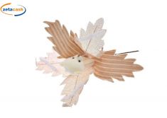 FIORE GAMBO CORTO BEIGE CON ORSETTO