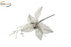 FIORE GAMBO CORTO CON CAMPANELLE BIANCHE H. 35 CM.