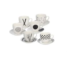 TAZZINE DA TE' 6 PEZZI CON PIATTINO TOGNANA