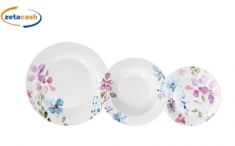 SERVIZIO PIATTI IN PORCELLANA MOD ALMA 18 PEZZI