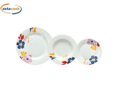 SERVIZIO PIATTI IN PORCELLANA MOD HAWAII 18 PEZZI