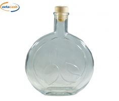 BOTTIGLIA IN VETRO TONDA 200CC