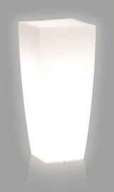 VASO STILO SQUARE BIANCO CON LUCE
