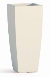 VASO STILO SQUARE TOP BIANCO QUADRATO 40 X 40 H 90 CM