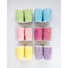 PIROTTINI 18 PZ. IN CARTA ALIMENTARE DECORAZIONE POIS