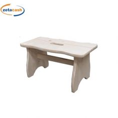SGABELLO IN LEGNO NATURALE 38 X 19 CM H 21 CM