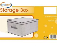 SCATOLA IN TNT GRIGIA CON MANICI CM 40X50X25