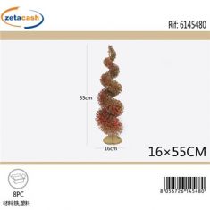 ALBERO NATALE ROSSO ORO H 55 CM