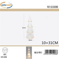 ALBERO DI NATALE LUMINOSO H 31 CM