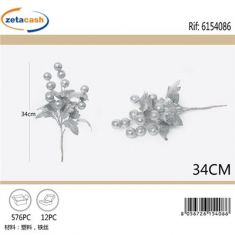 MINIBACCHE CON FOGLIE ARGENTATO