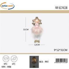 FATINA ROSA CON ALI LUMINOSE