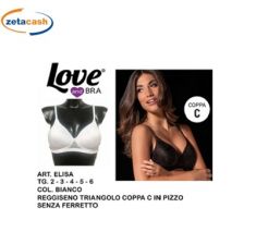 REGGISENO TRIANGOLO ELISA COPPA C PIZZO TG 2 BIANCO
