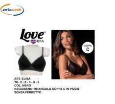 REGGISENO TRIANGOLO ELISA COPPA C PIZZO TG 5 NERO