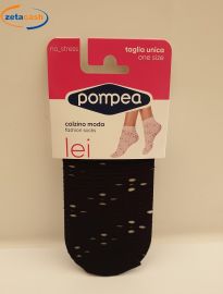 CALZINO MODA POMPEA NERO DONNA