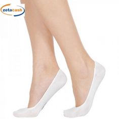 SALVAPIEDE POMPEA IN COTONE BIANCO CON SILICONE DAL 39 AL 42