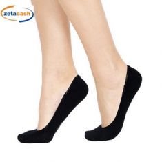 SALVAPIEDE POMPEA IN COTONE NERO CON SILICONE DAL 39 AL 42