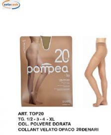 COLLANT VELATO OPACO POMPEA 20 DEN POLVERE DORATA 4/L