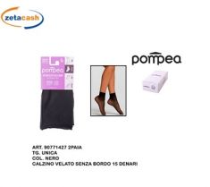 SET 2 CALZINO DONNA ELASTICIZZATO 15 DEN. T.UNICA NERO