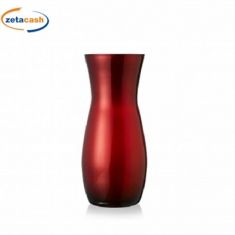 VASO CLAUDIA ROSSO METALLIZZATO GLITTER H 37 CM