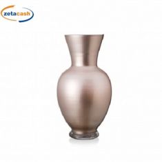 VASO ADONE METALLIZZATO GLITTER ROSA H 37 CM