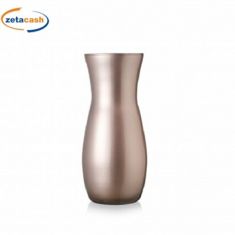 VASO CLAUDIA ROSA METALLIZZATO GLITTER H 37 CM