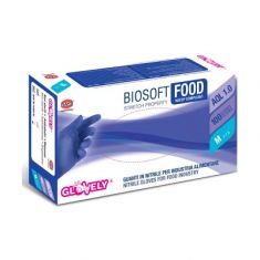 100 GUANTI NITRILE PER ALIMENTI TAGLIA S