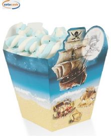 VASSOI GRANDI PARTY PIRATI H18X11CM CONFEZIONI 5 PEZZI