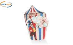 CONF 5 VASSOI GRANDI PARTY CIRCO H 26X24 CM