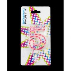 CANDELA NUMERO "5" CON RIGO ROSSO