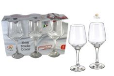 SET CALICE ACQUA/VINO 6 PZ VETRO 38cl
