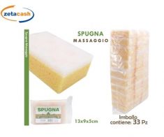 SPUGNA DOCCIA MASSAGGIO GIALLA