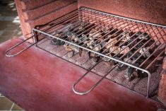 GRATICOLA CAMINO CON 2 MANICI DA PRESA 35 X 50 CM