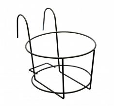 BALCONIERA ROTONDA NERA DIAM 24 CM