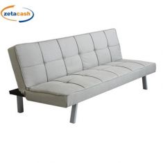 DIVANO LETTO 3 POSTI IN TESSUTO BEIGE
