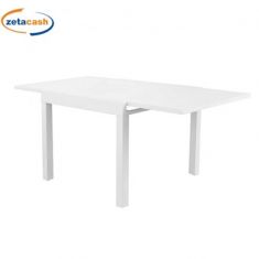 TAVOLO HAWAII 90-180X90 ESTENDIBILE ALLUMINIO BIANCO