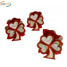 RICORDO LAUREA IN LEGNO CON SACCHETTO