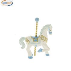 GIOSTRA CAVALLINO AZZURRO H 8 CM