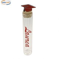 FIALA LAUREA SCRITTA ROSSA TAPPO SUGHERO APPLICAZIONE SPILLA