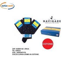 SET 3 PAIA CALZA LUNGA UOMO NAVIGARE TG 39-46 COL FANT ASS
