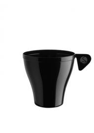 TAZZA CAPPUCCINO 24 PZ. MOKA IN POLIPROPILENE NERO 180cc.