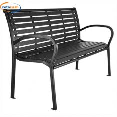 PANCHINA DA GIARDINO IN FERRO CM 125X60X80