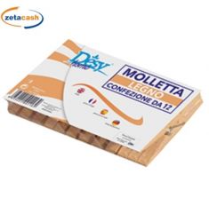 MOLLETTE IN LEGNO 12 PEZZI