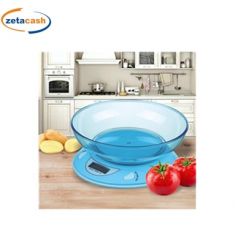 BILANCIA TOKYO DIGITALE IN PLASTICA CELESTE MAX 5 KG