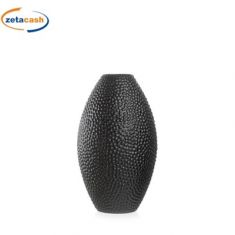 VASO NIVES IN CERAMICA BIANCO OPACO DIAM 22 X H 40 CM