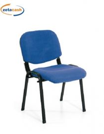 SEDIA ATTESA IN TESSUTO BLU CM 54X55XH90