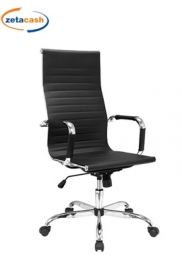 SEDIA UFFICIO DIREZIONALE NERO CM54,5X62XH 109,5 116