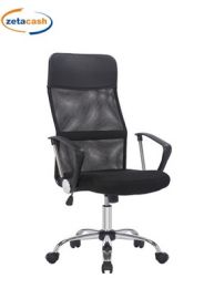 POLTRONA NEW YORK DIREZIONALE IN RETE E PU NERA