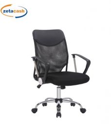 POLTRONA UFFICIO DIREZIONALE IN RETE NEW YORK NERA 63X65X112