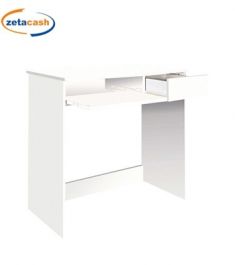 SCRIVANIA PORTA PC MELAMINICO BIANCO H75XL80XP45 CM